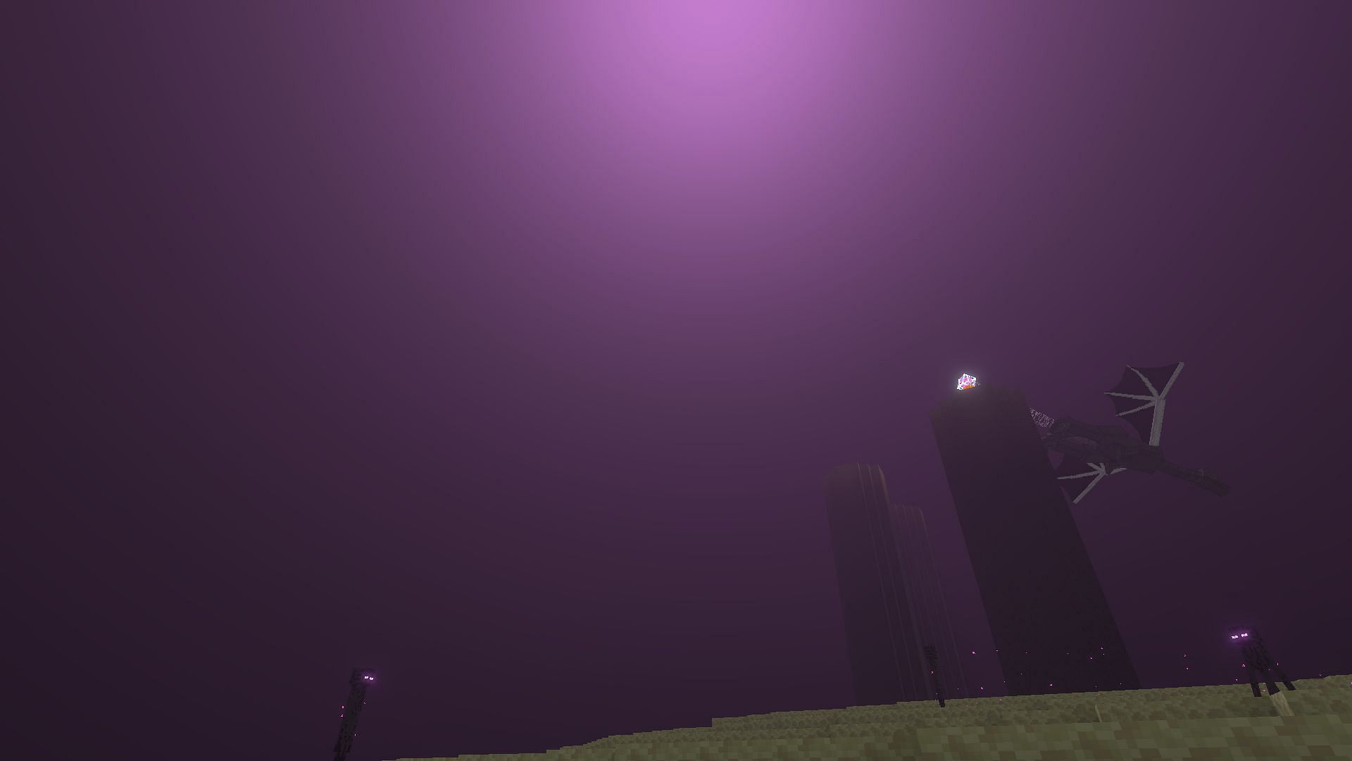 The end flash and sound effect could hint at a possible update for the beloved End dimension (Image via Sportskeeda Gaming || Mojang Studios)